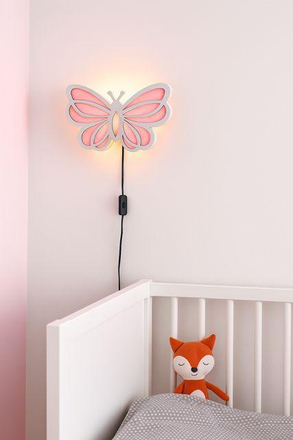 Vlinder wandlamp