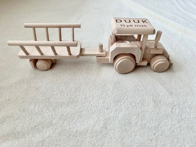 Tractor met aanhanger