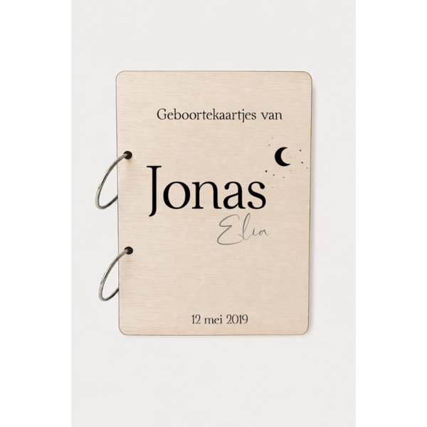 Bewaarbundel geboortekaartjes Maan
