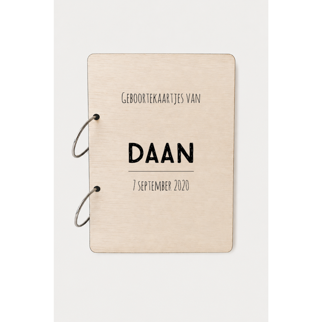 Bewaarbundel geboortekaartjes Lijn