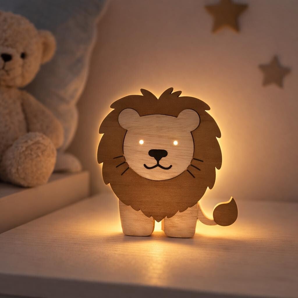 DIY Knutsellamp Leeuw