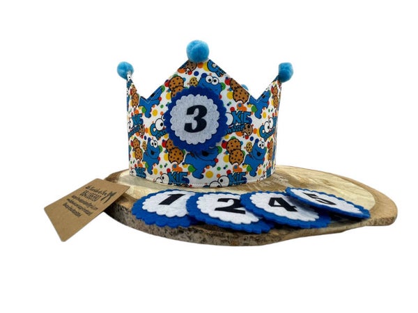 Corona de cumpleaños Monstruo de las Galletas