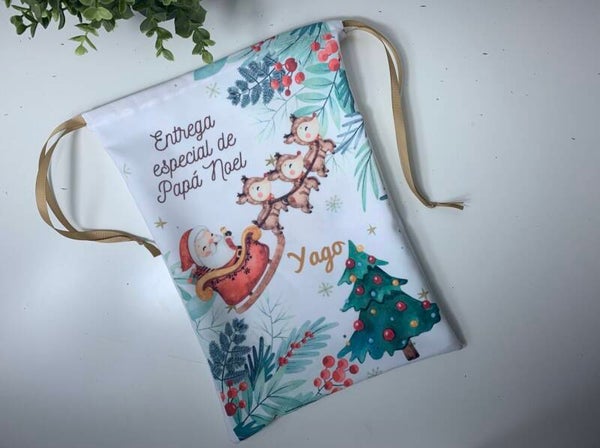 Saco pequeño Papa Noel