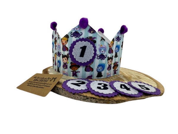 Corona de cumpleaños Villanos Bebés