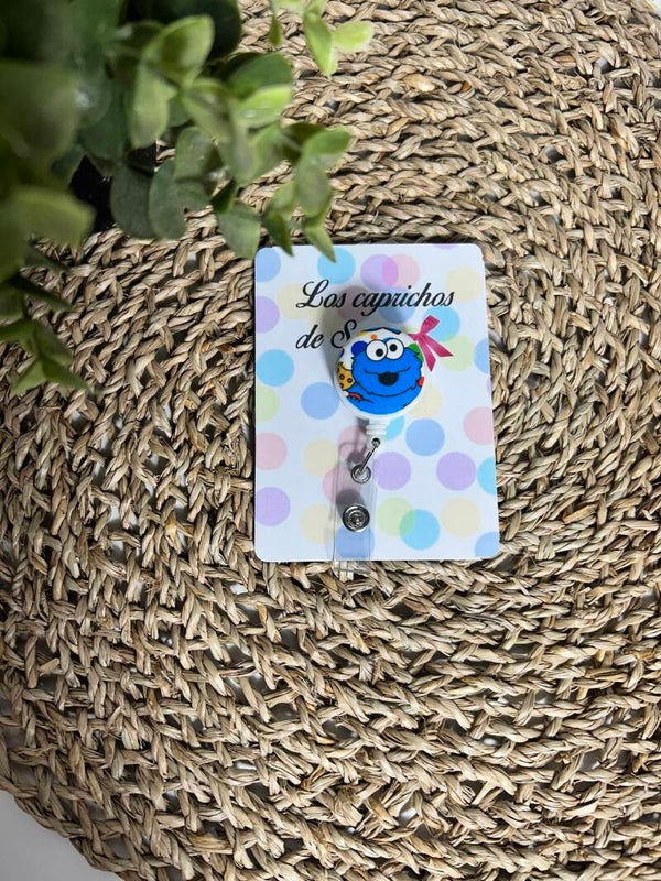 Porta tijeras o tarjeta identificativa monstruo galletas