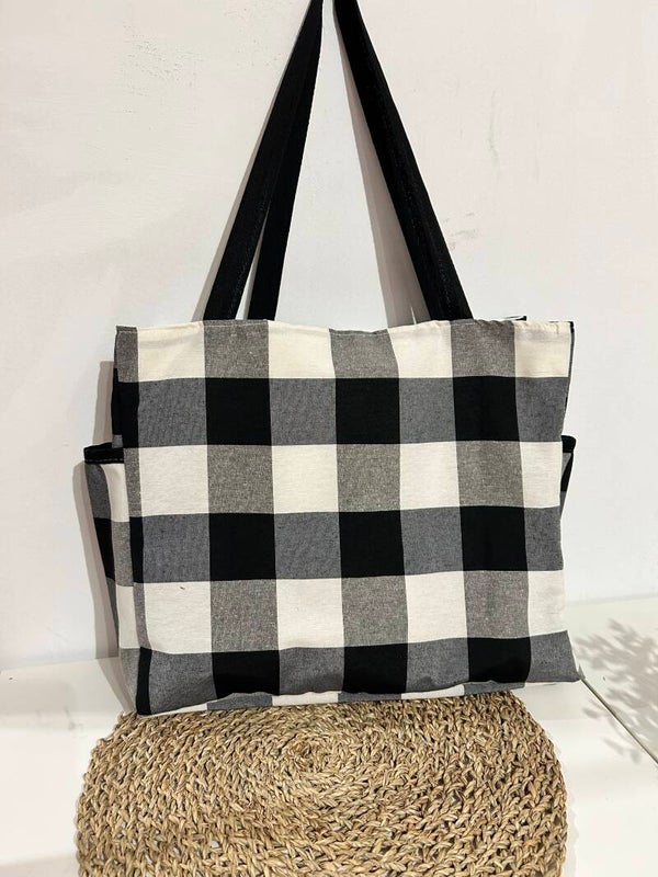 Bolsón cuadros Vichy grandes