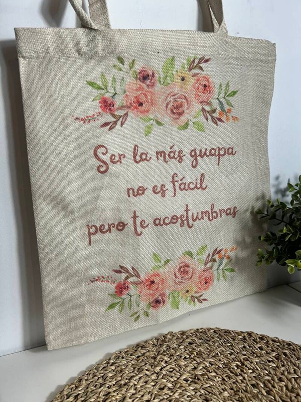 Bolsa totebag frase