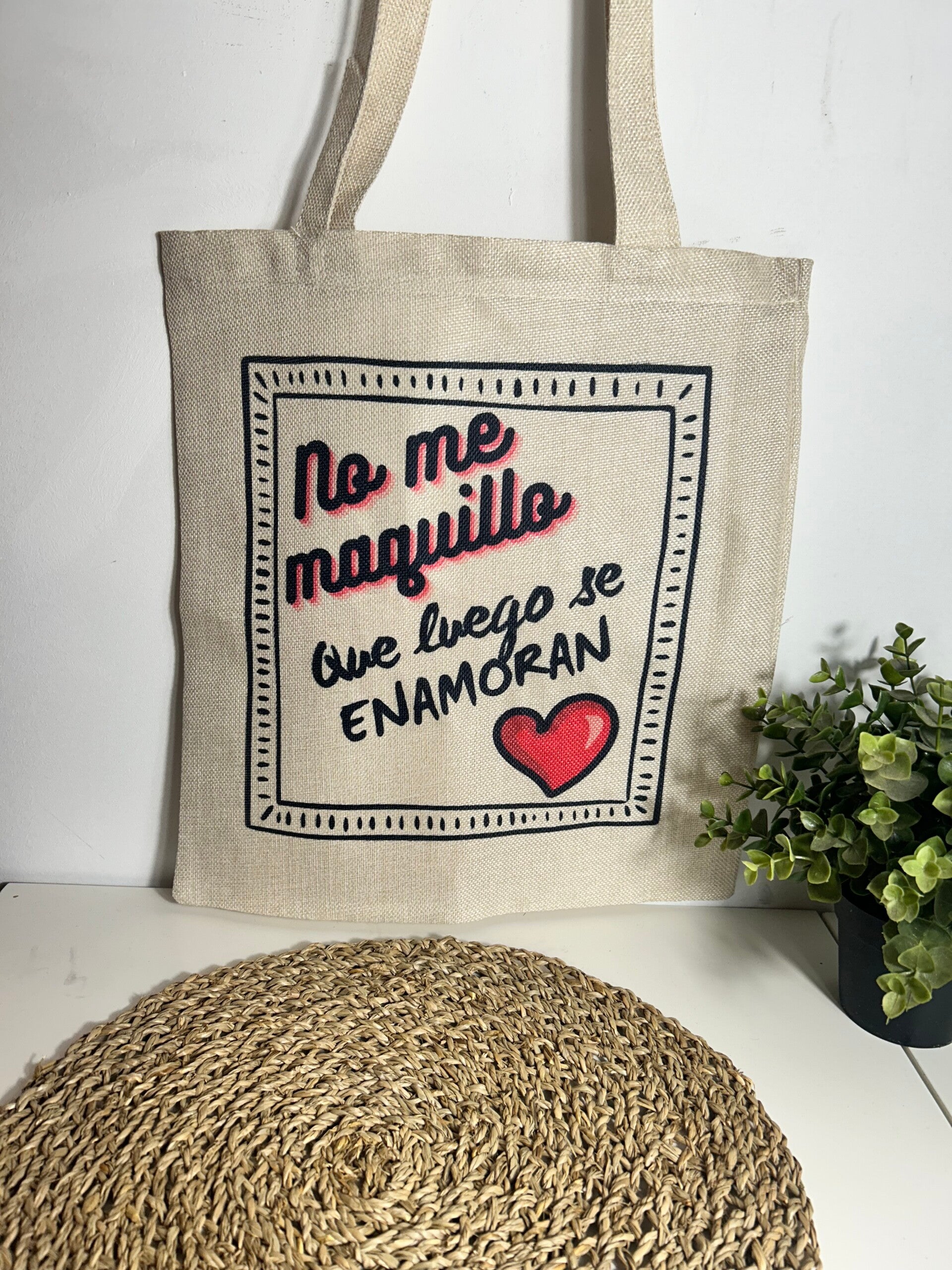 Bolsa totebag frase