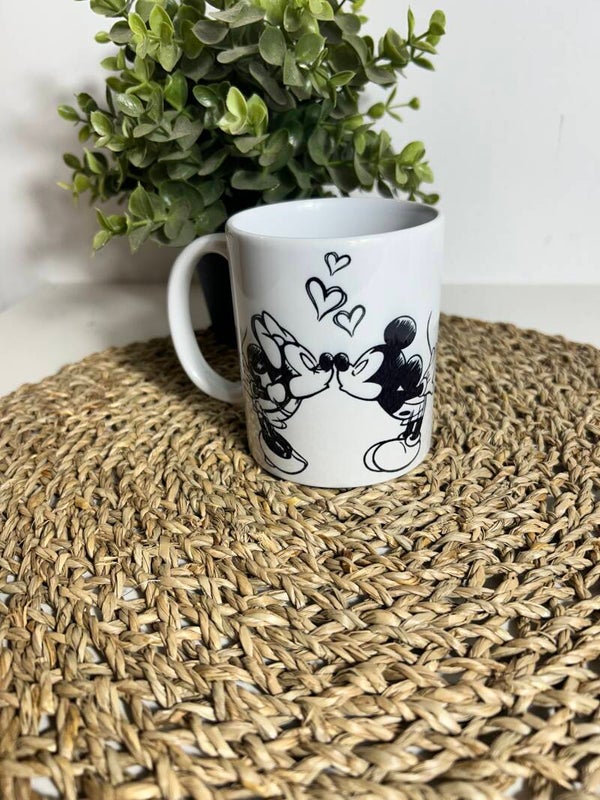 Taza Mickey y minnie frase