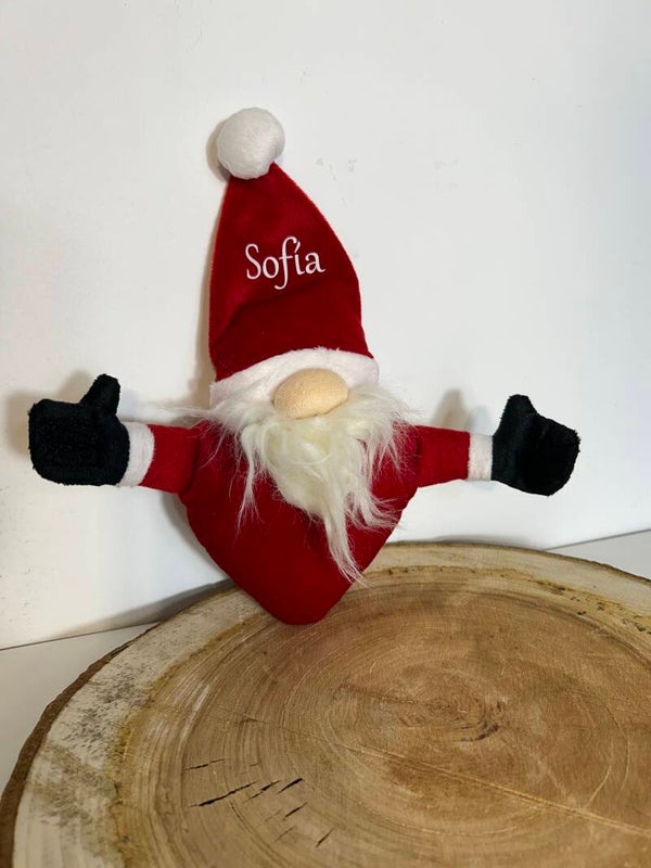 Peluche de papá Noel personalizado