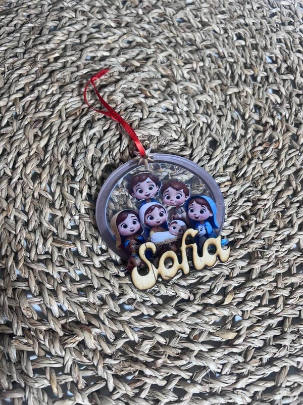 Bola de Navidad personalizada belén