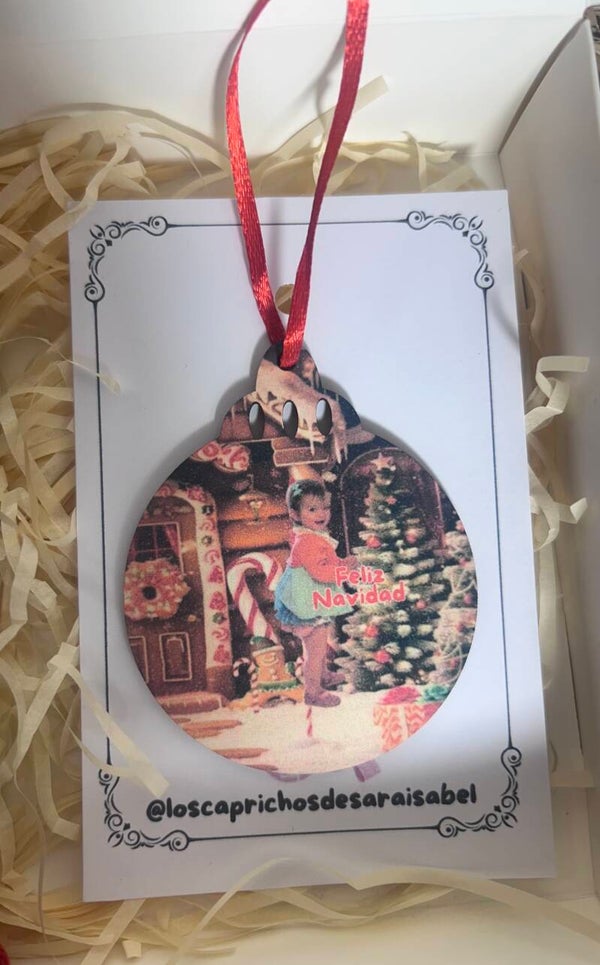 Bola de Navidad personalizada con foto