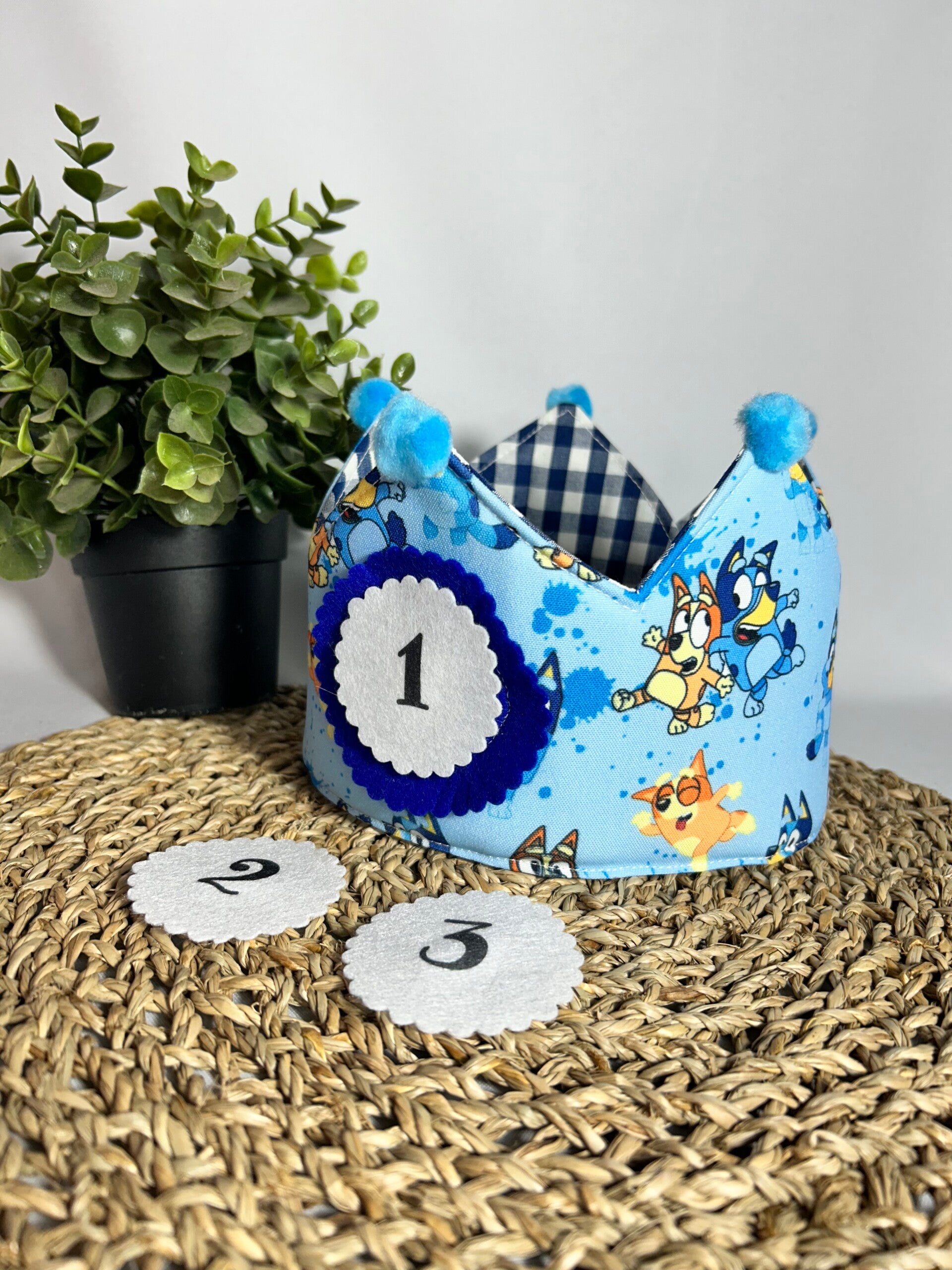 Corona de cumpleaños Bluey