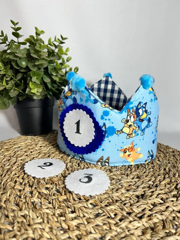 Corona de cumpleaños Bluey