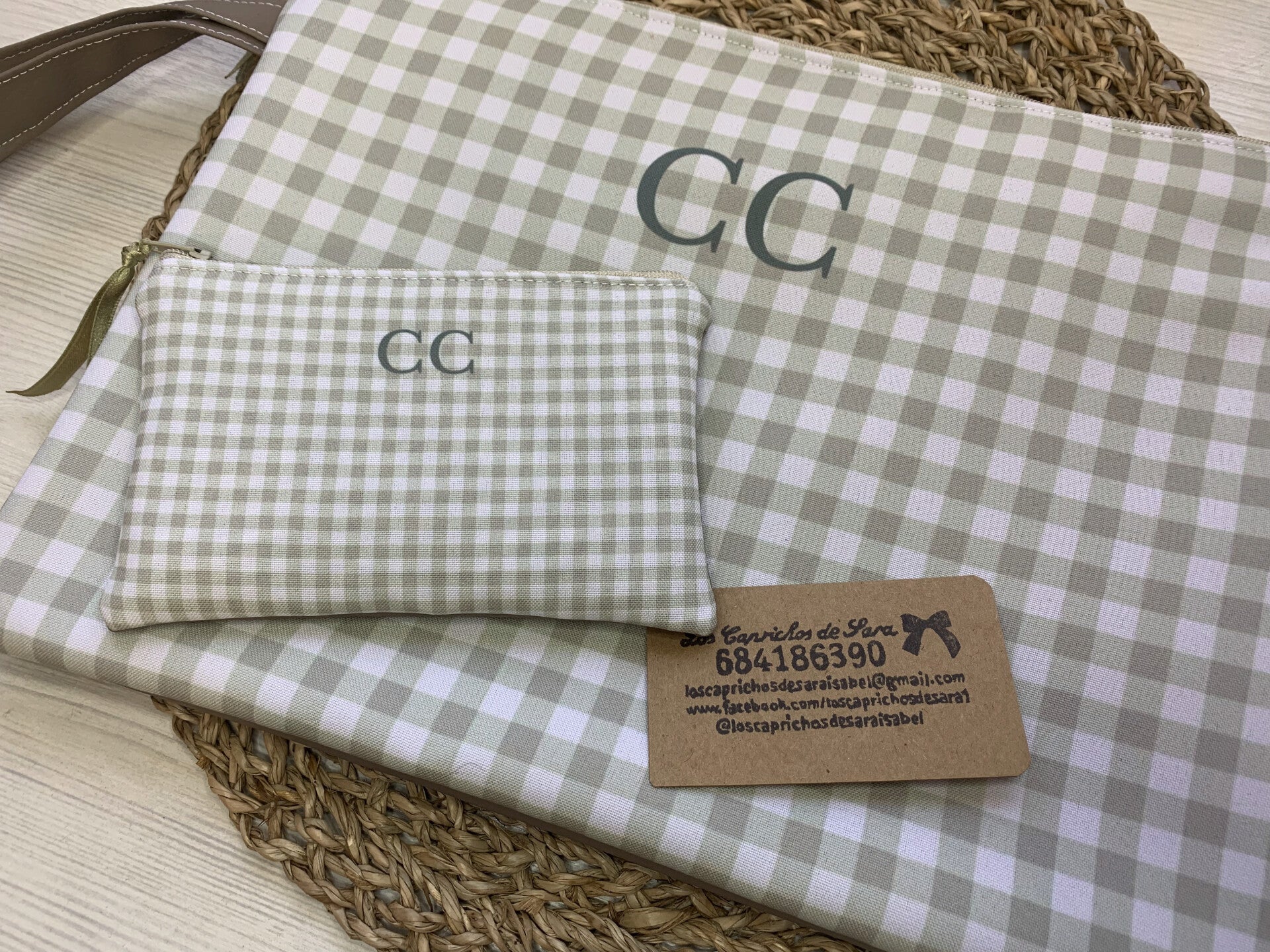 Pack Bolso de mano personalizado y monedero a juego