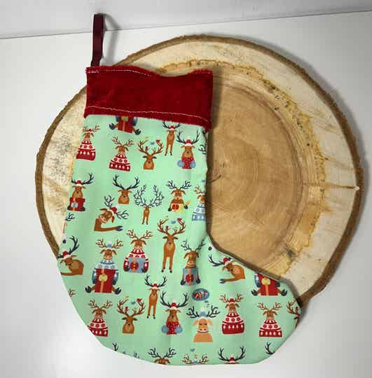 Bota de Navidad renos