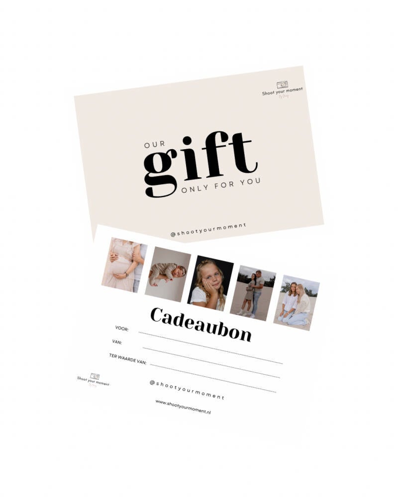 cadeau bon shoot your moment