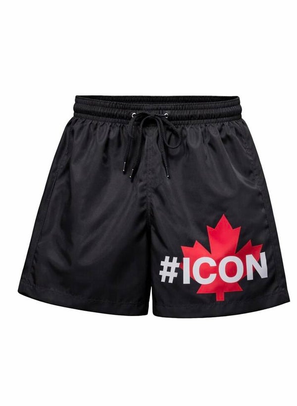 Zwarte icon zwembroek