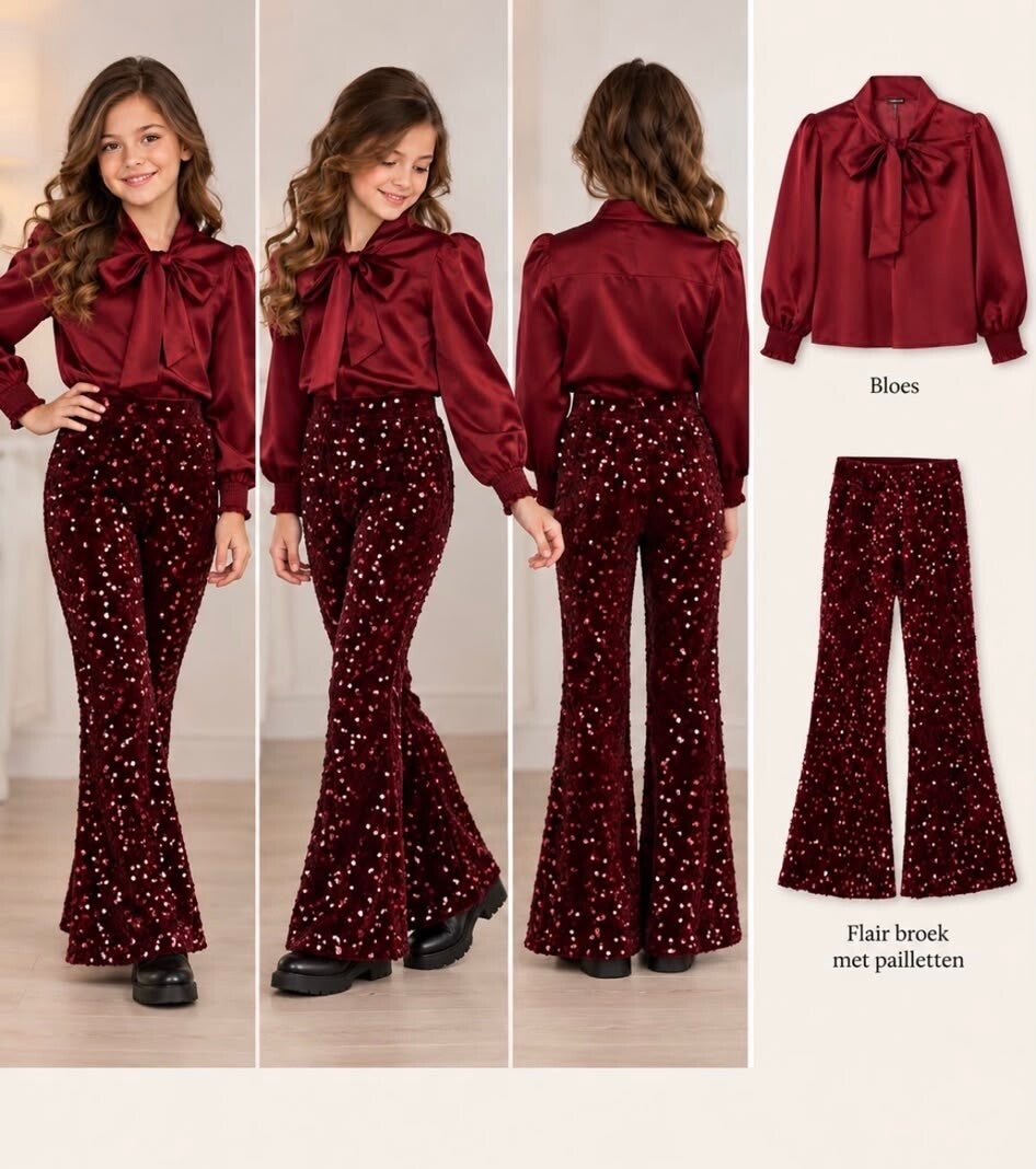 Rood flared set