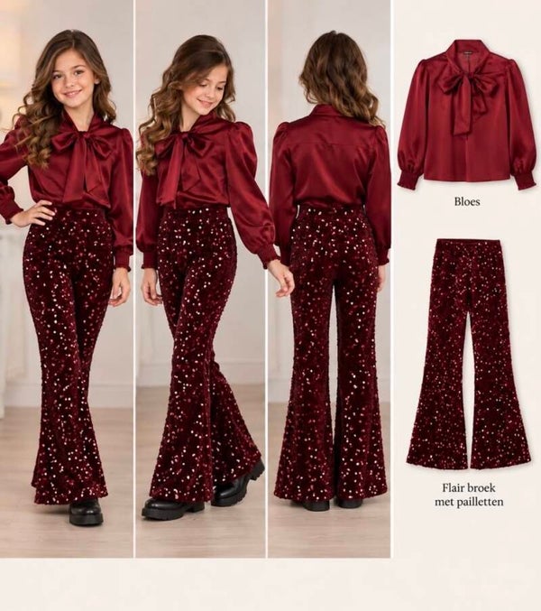 Rood flared set