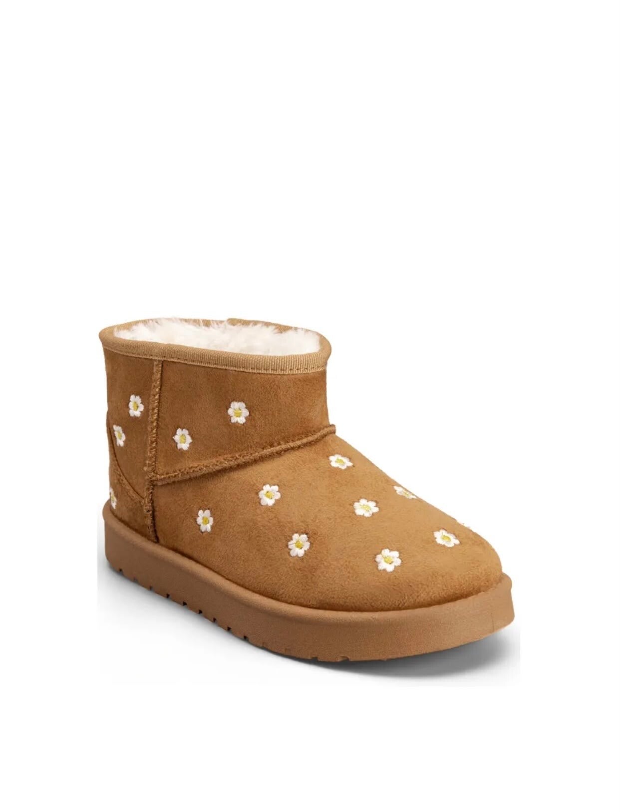 Bruine bloemen bondschoenen