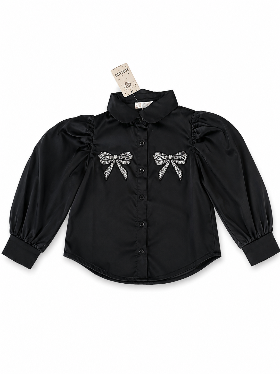 Strik blouse zwart