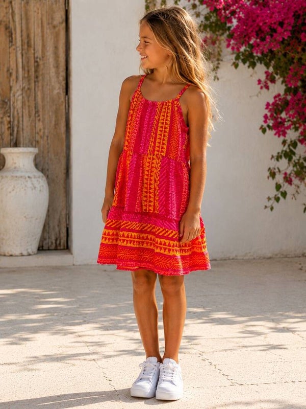 Bordeaux jurkje bohemian