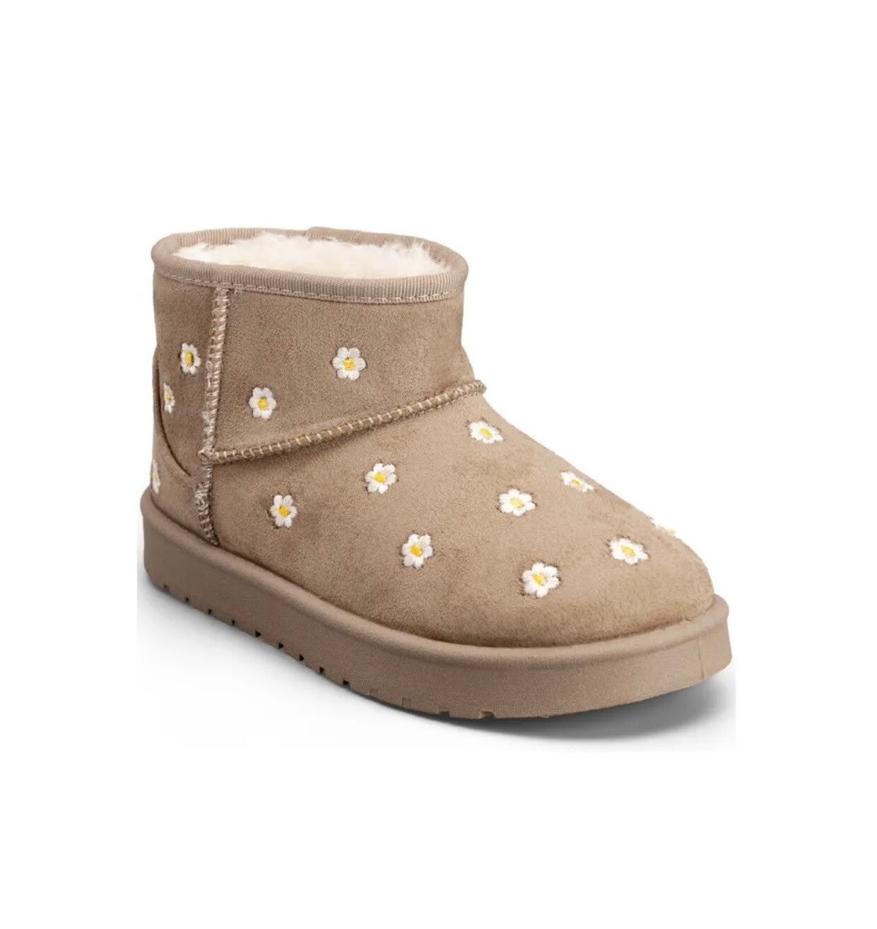 Beige bloemen bondschoenen