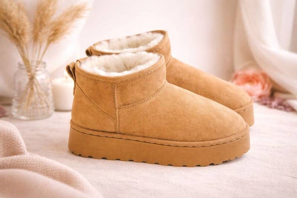 Warme boots gevoerd CAMEL