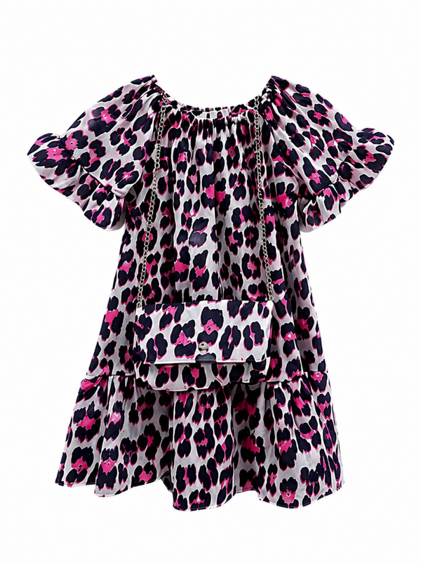 Panther jurk met tas