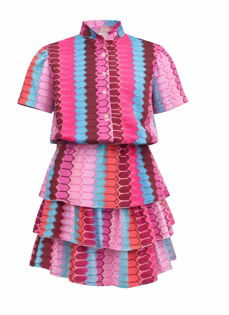 Gekleurde blouse set