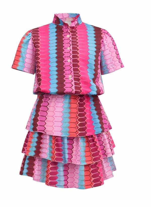 Gekleurde blouse set