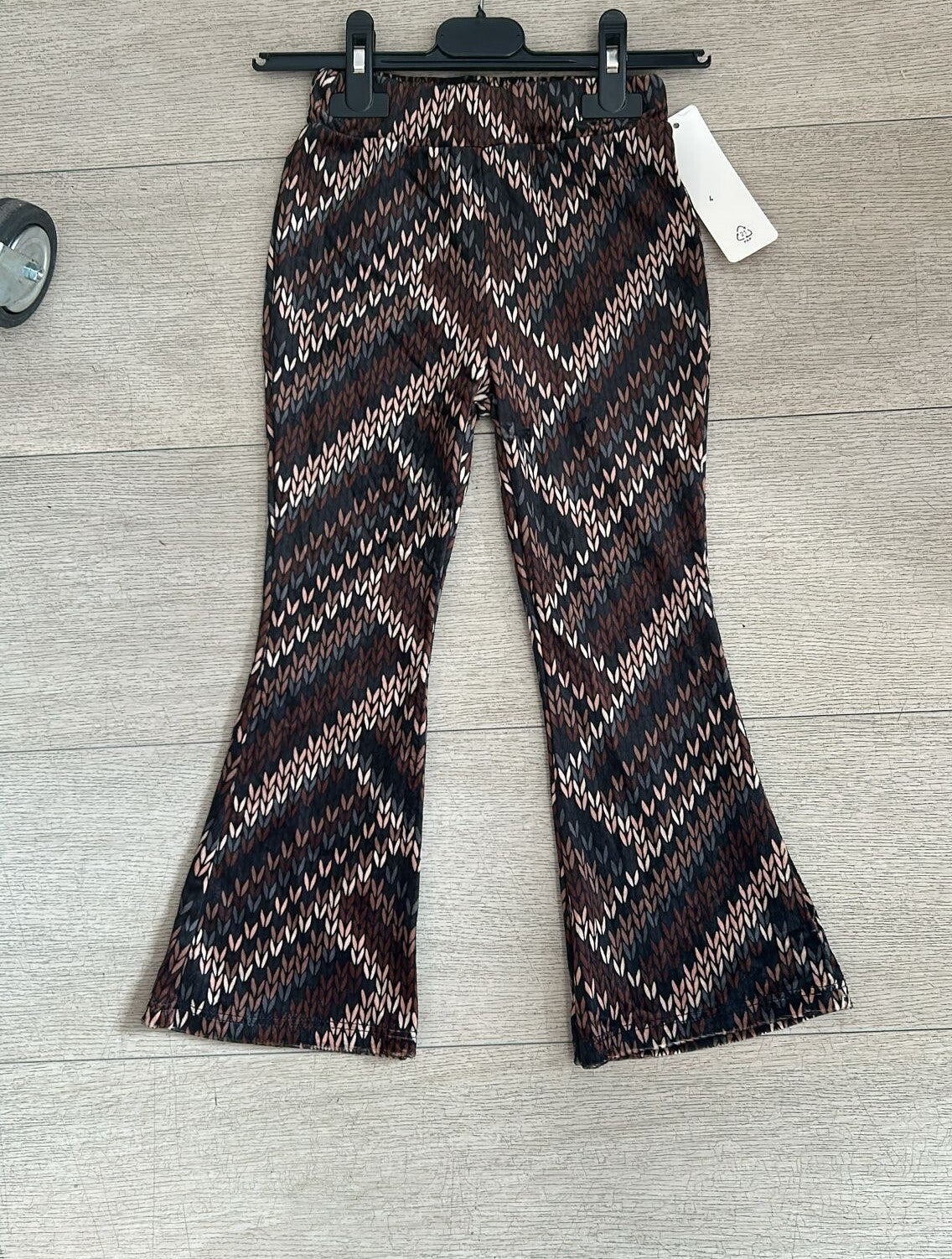 Kabel flared broek