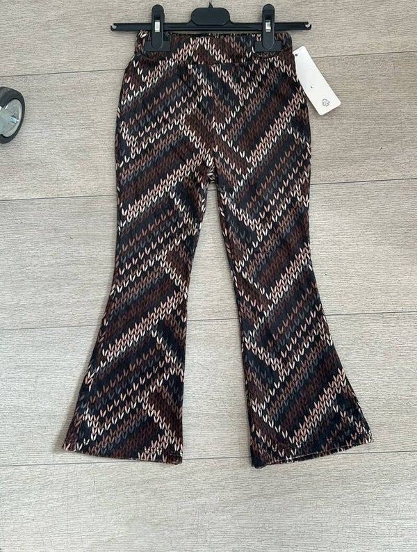 Kabel flared broek
