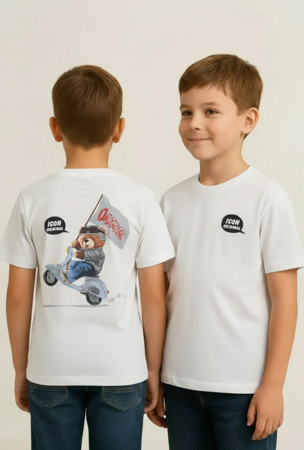 Icon t-shirt met scooter