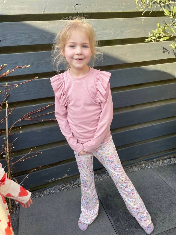 Riley set flared licht roze