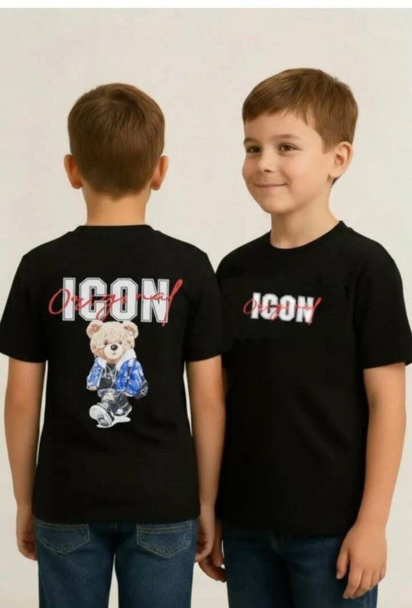 Icon t-shirt zwart met beer