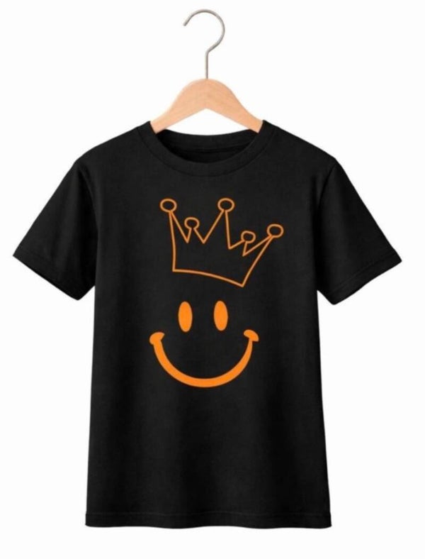 Smiley king boys zwart