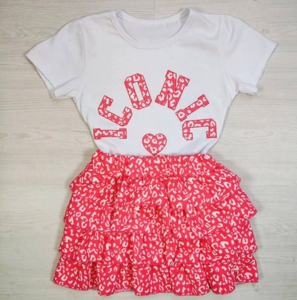 Iconiq pink ruffle set