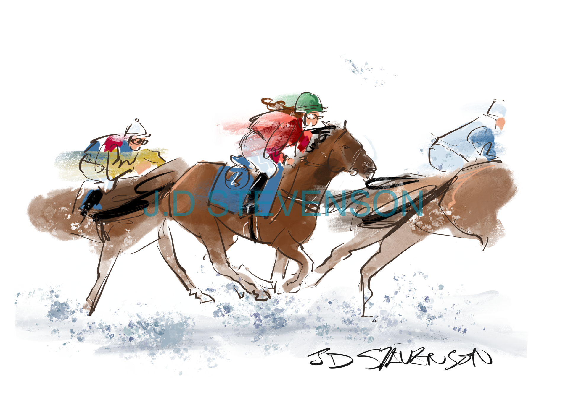 Castlepoint Races - PRINT