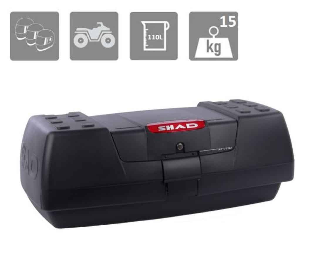 Shad Top Case SHATV110, 110 l, Kunststoff, schwarz, 585x930x340 mm