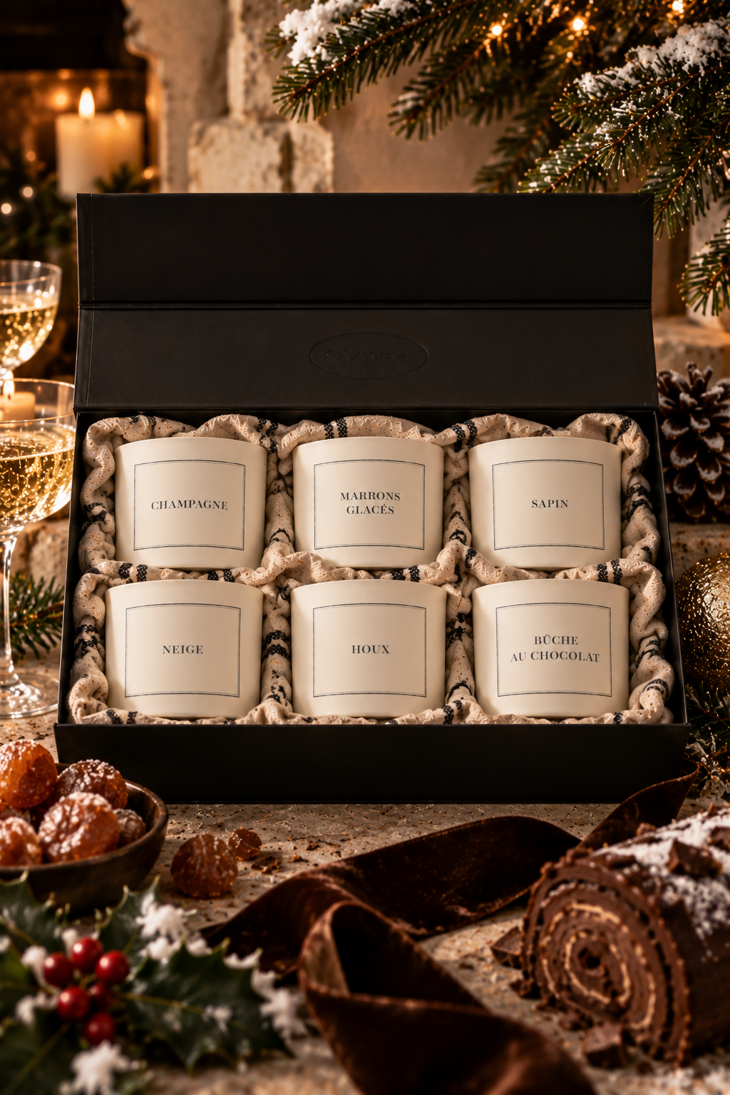 Coffret 6 bougies de Noël
