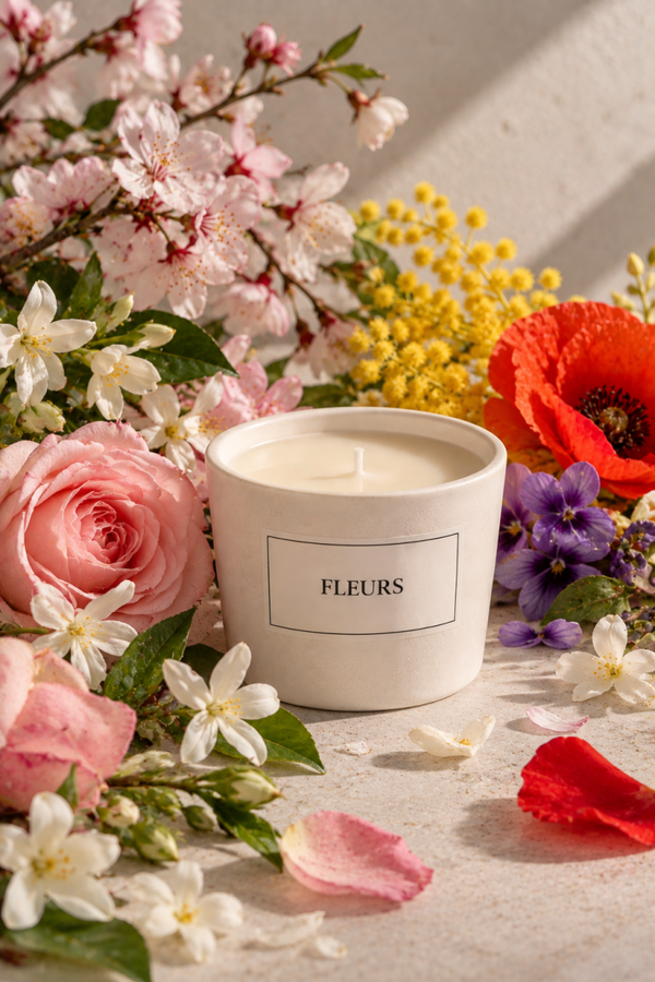Bougie florale