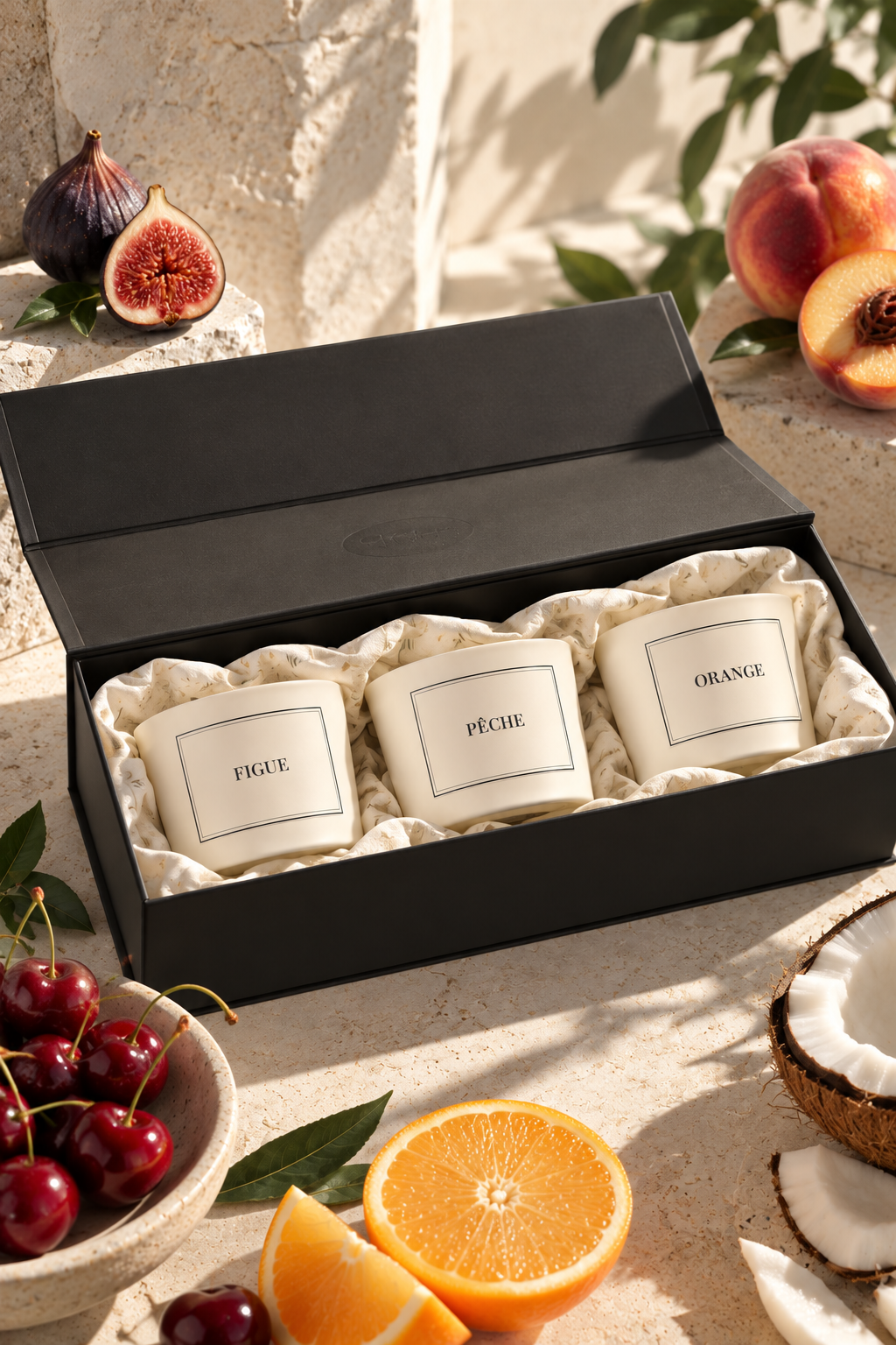 Coffret bougies fruitées