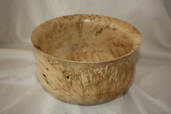 Large Deep Spalted Norway Maple Bowl