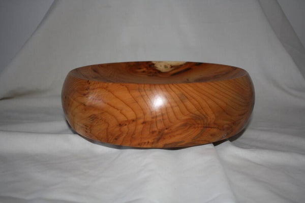 Large Yew Bowl With Black Resin Infill