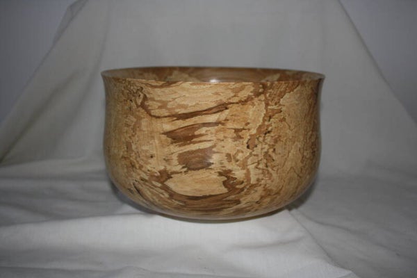 Large Deep Spalted Beech Bowl