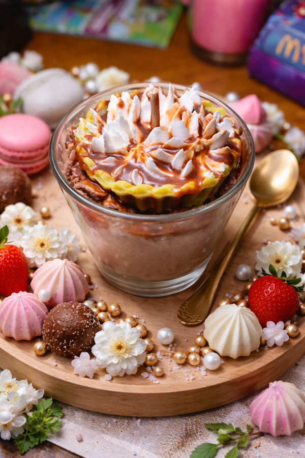 Bougie gourmande parfumée, bougie parfum tarte au chocolat, bougie gourmande gâteau, bougie cire de soja, bougie naturelle, bougie chantilly, cadeau mariage, cadeau baptême, cadeau maitresse, cadeau fin d'année scolaire, cadeau secret santa