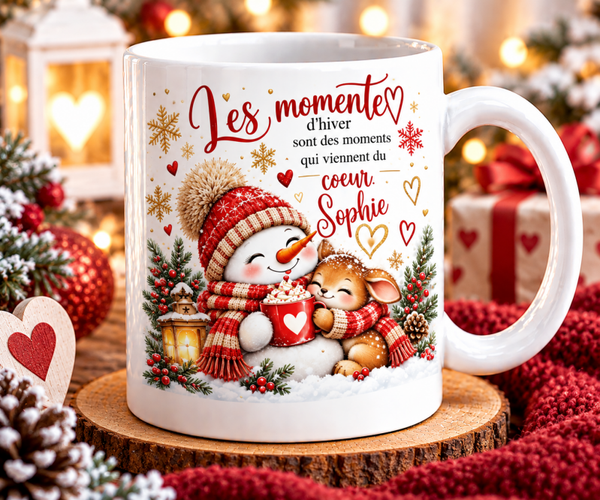 Mug Noël, tasse noël, mug personnalisé prénom, tasse personnalisé prénom noël, personalized mug, personalisierte becher