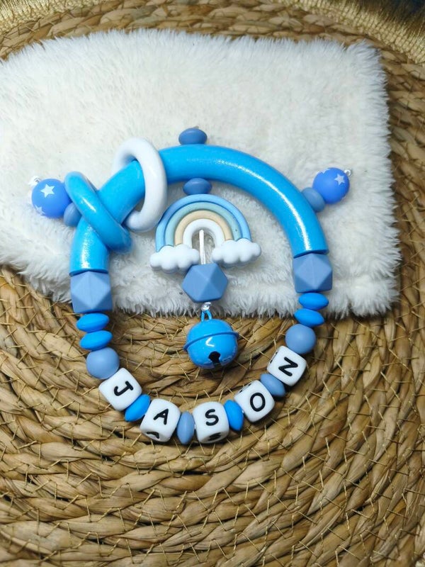 hochet jouet personnalisé bébé, hochet d'eveil personnalisé prenom bébé, cadeau bébé fille cadeau bébé garçon, cadeau nouveau né, jouet sensoriel